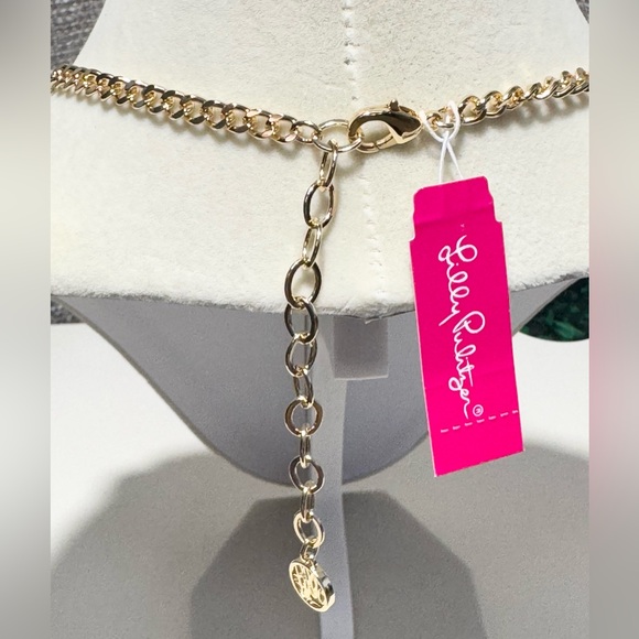 🪸LILLY PULITZER Coral Cove Emerald Isle Necklace NWT - Picture 4 of 4